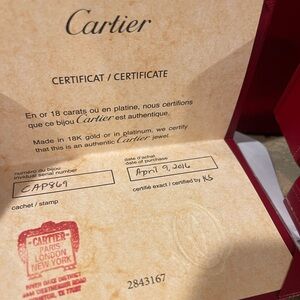 Rose Gold Cartier Ring size 52 (us 6)